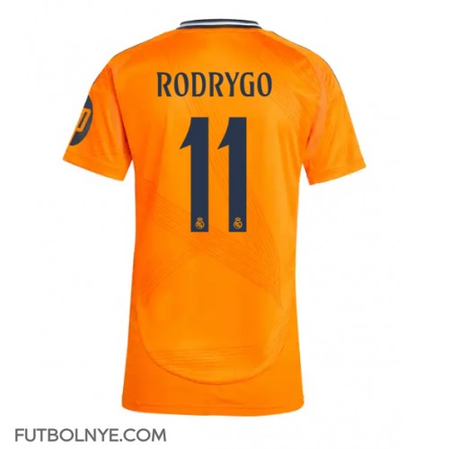 Camiseta Real Madrid Rodrygo Goes #11 Visitante Equipación para mujer 2024-25 manga corta